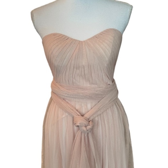 Birdy Grey Dress Womens Small Christina Pink Tulle Wedding Bridesmaid Formal - Picture 9 of 15